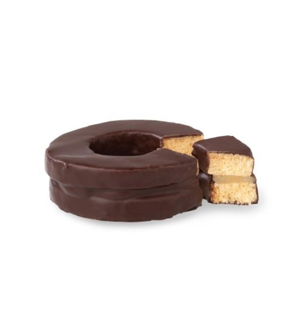 Gefüllter Baumkuchenring - gefüllt mit Marzipan-Kirschwasser, umhüllt ...