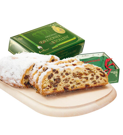 Produktbild fr '1000g Dresdner Stollen Edition Grnes Gewlbe im goldgeprgten Geschenkkarton'