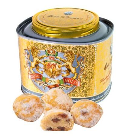 Produktbild fr '300g Mandel-Stollenkonfekt in der edlen Wappenschmuck-Dose'