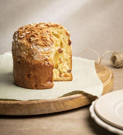 Produktbild fr 'Panettone mit Mandelsplittern und Hagelzucker dekoriert 520 g'