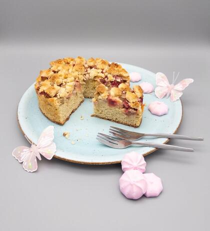 Produktbild fr 'Rhabarberkuchen mit Streusel'