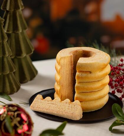 Produktbild f�r 'Baumkuchen Natur 400g im Geschenkkarton  MHD: 15.05.2026 '