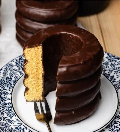 Produktbild fr 'Baumkuchen mit Zartbitterschokolade'