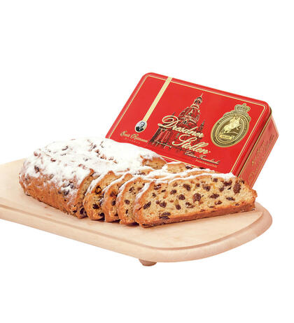 Produktbild fr 'Dresdner Stollen Edition Frauenkirche in Geschenkdose - ver. Gren'