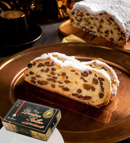 Produktbild fr 'Dresdner Stollen Edition Frstenzug im Geschenkkarton'
