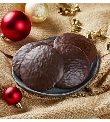 Produktbild fr '300g Elisenlebkuchen mit Zartbitterschokolade - 5 Stck in der Tte'