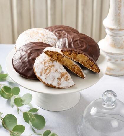 Produktbild f�r 'Elisenlebkuchen mit Marzipanf�llung 450g  3x Zartbitterschokolade, 2x Zuckerglasur'
