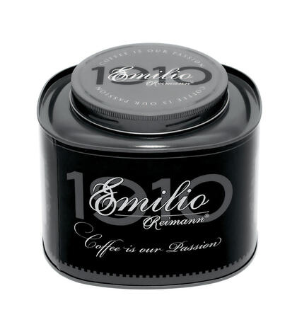 Produktbild fr ' Espresso Emilio No. 2 in Schmuckdose - ganze Bohne 500g  '