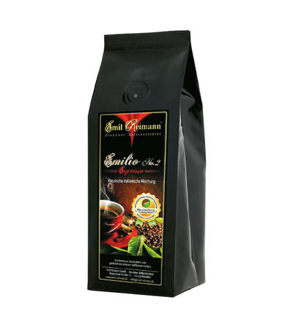 Produktbild für 'Espresso - Emilio No. 2 - gemahlen 250g'