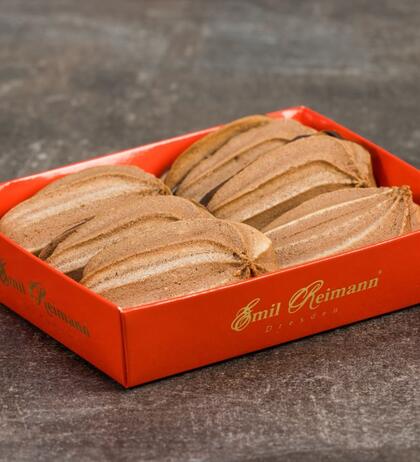 Produktbild fr 'Gebckzungen Kakao mit Aprikosenfruchtfllung und Schokolade 200g'