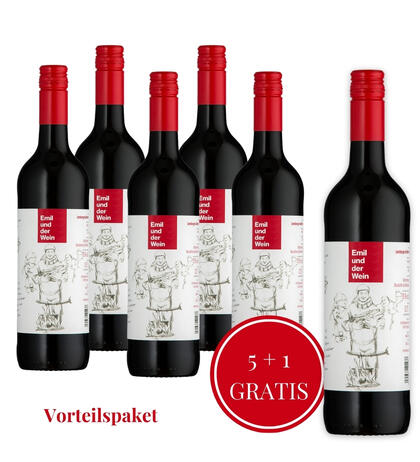 Produktbild fr 'Lemberger -  Merlot trocken 2020 / Vorteilspaket 5+1'