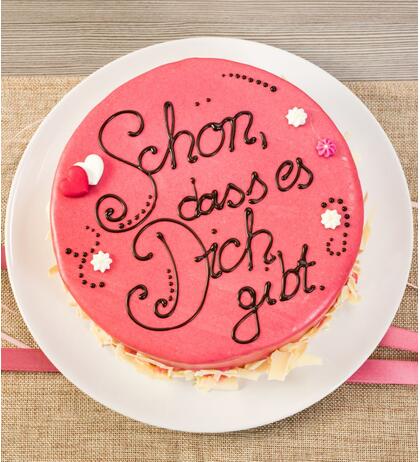 Produktbild fr 'Motivtorte - Schn, dass es Dich gibt  (Frischeartikel) 950 g'