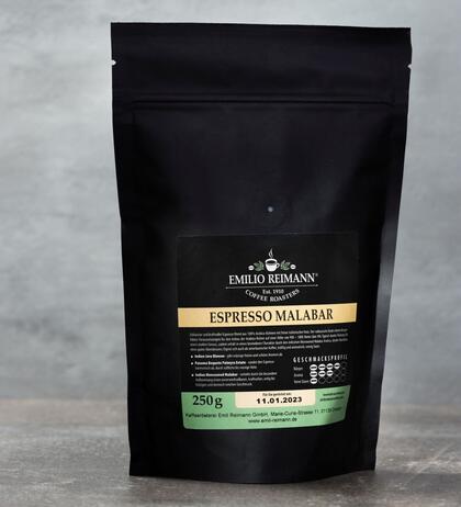 Produktbild fr ' Kaffee Espresso Malabar - ganze Bohne 250g  '