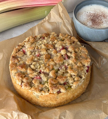 Produktbild fr 'Rhabarberkuchen mit Streusel'