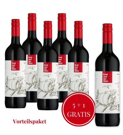 Produktbild fr 'Rotwein Cuve 2020 / Vorteilspaket 5+1'