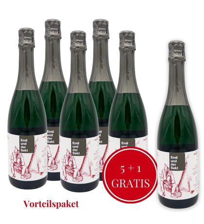 Produktbild fr 'Riesling Sekt brut 2022 traditionelle Flaschengrung / Vorteilspaket 5+1'