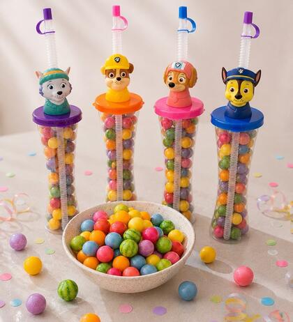 Produktbild f�r 'Set - Kaugummivergn�gen mit gratis Slush Becher Paw Patrol, 4 tlg.'
