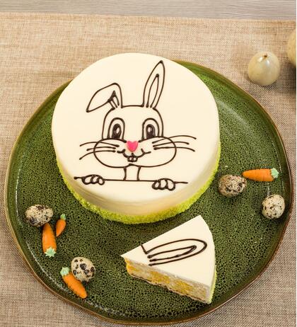 Produktbild fr 'Ostertorte mit Hasengesicht 1150g (Frischeartikel)'