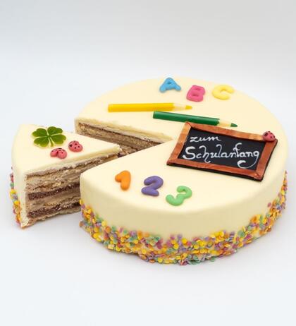 Produktbild fr 'Motivtorte Schulanfang 1250g (Frischeartikel)   Bestellbar ab 01.08.2025 '