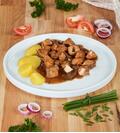 Produktbild f�r 'Schweinegulasch mit Champignons 500 g  '